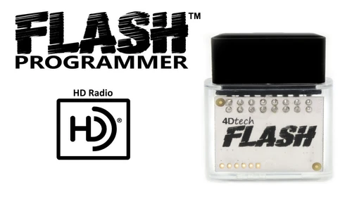 HD Radio Programmer for SYNC 2 & 3 (8'' Screen) — version icon with device pixels from the original FLASH camera photograph