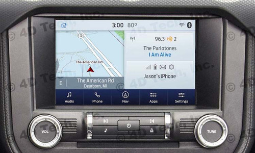 2015 | 2016 | 2017 | 2018 Ford Mustang SYNC 3 Retrofit Kit for 4" SYNC Equipped Vehicles - Installed View