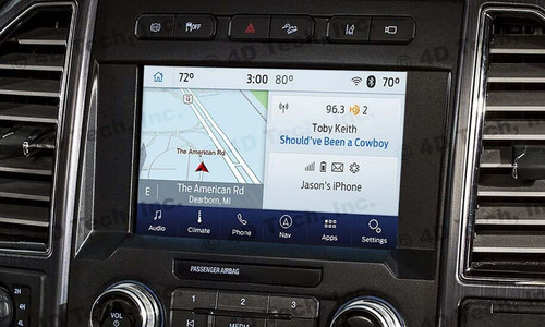 2020 2021 2022 Ford Super Duty SYNC 3 Retrofit Kit for 4" SYNC Equipped Vehicles - Installed View