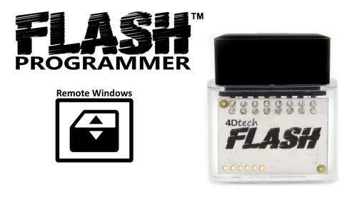 Remote Window Control Programmer — version icon with device pixels from the original FLASH camera photograph