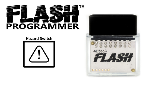 Mustang Hazard Switch Programmer for SYNC 2 & 3 (8'' Screen) — version icon with device pixels from the original FLASH camera photograph