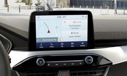 2020 2021 2022 Ford Escape SYNC 3 Retrofit Kit for 4" SYNC Equipped Vehicles - Installed View