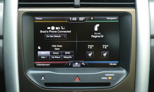 2011 2012 2013 2014 2015 Ford Edge Navigation Kit for MyFord Touch Systems - Installed View