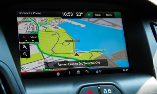 2012 2013 2014 2015 Ford Focus Navigation Kit for MyFord Touch Systems - Installed View