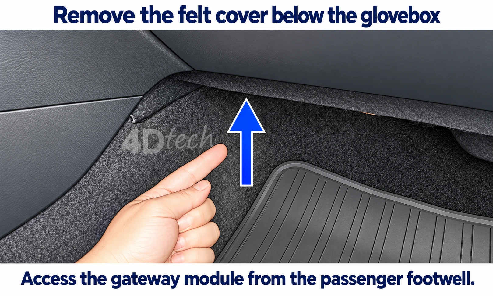 Grand Cherokee and Durango installation: access location