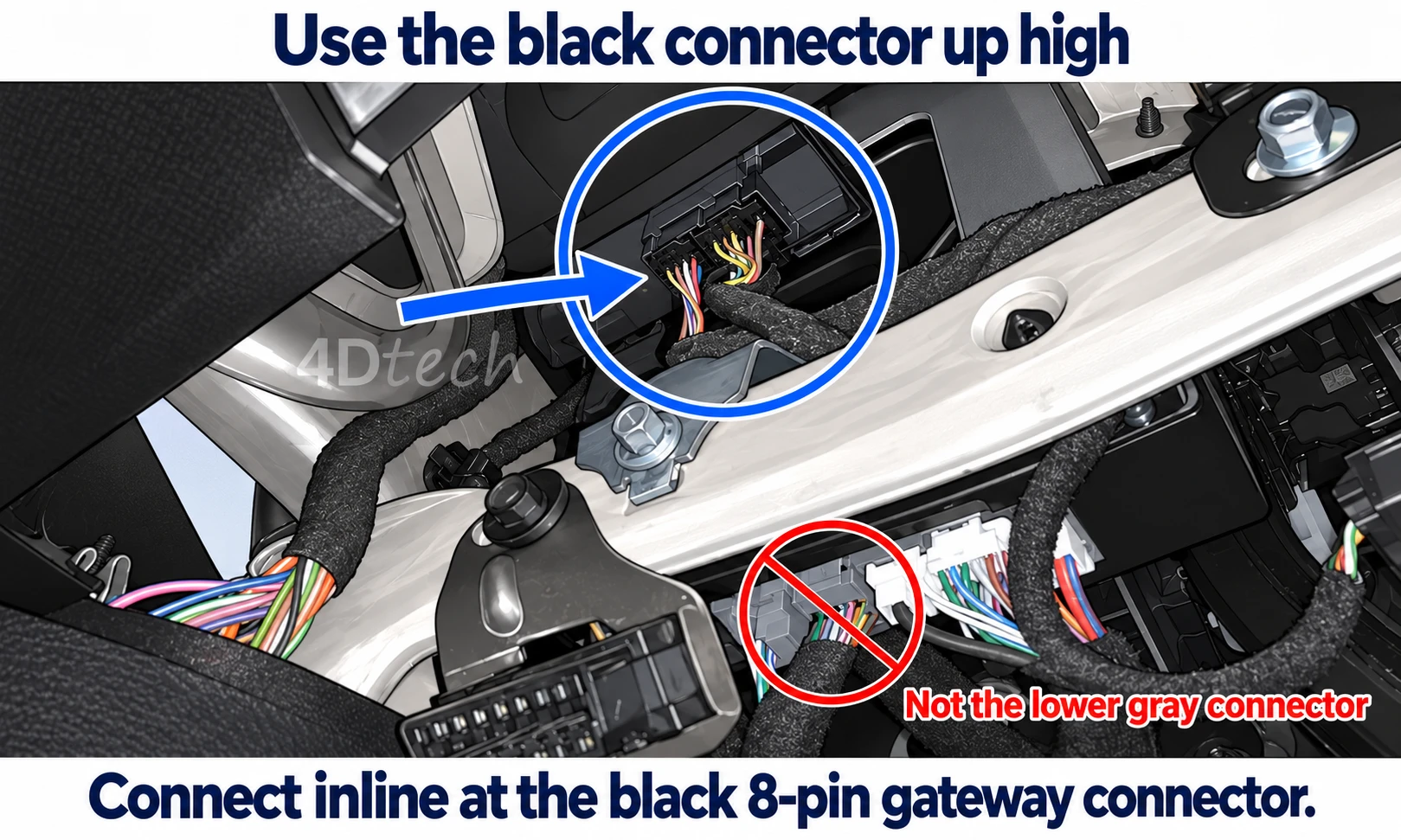 Wrangler and Gladiator installation: gateway connector