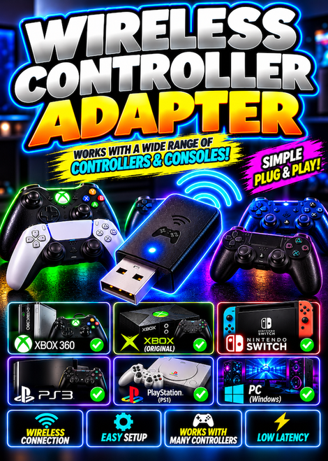 Xbox 360 wireless controller adapters – Plug & Play – ConsoleKings360.com