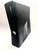 Xbox 360 Slim RGH3 in black with custom green LED upgrades. Available from ConsoleKings360.com.
