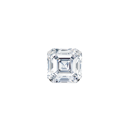 0.82 Carat ASSCHER F VVS2 Lab Diamond Engagement Ring