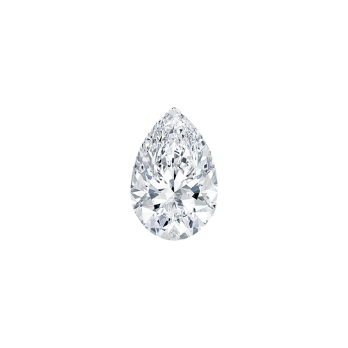 9.74 Carat PEAR D VS2 Lab Diamond Engagement Ring