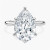 24.11 Carat PEAR F VVS1 Lab Diamond Engagement Ring