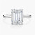 2.4 Carat EMERALD D VVS2 Lab Diamond Engagement Ring