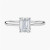 1.36 Carat EMERALD E VVS2 Lab Diamond Engagement Ring