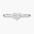 0.9 Carat HEART D VS2 Lab Diamond Engagement Ring