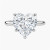 4.23 Carat HEART D VVS2 Lab Diamond Engagement Ring