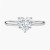 1.2 Carat HEART F VVS2 Lab Diamond Engagement Ring