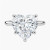 24.43 Carat HEART F VVS1 Lab Diamond Engagement Ring