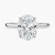 2.55 Carat OVAL D VVS1 Lab Diamond Engagement Ring