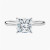 2.34 Carat PRINCESS E VS2 Lab Diamond Engagement Ring