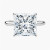 24.78 Carat PRINCESS E VS2 Lab Diamond Engagement Ring