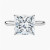 4.22 Carat PRINCESS F VVS2 Lab Diamond Engagement Ring