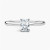 0.36 Carat RADIANT D VVS1 Lab Diamond Engagement Ring