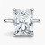 6.65 Carat RADIANT F VVS1 Lab Diamond Engagement Ring