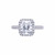 Radiant Cut 2Ct Diamond Engagement Ring with Halo Diamond