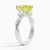 Fancy Vivid Yellow 3.5Ct Diamond Heart Cut Engagement Ring with Halo Diamond