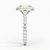Fancy Vivid Yellow 2.1Ct Diamond Oval Cut Engagement Ring with Halo Diamond