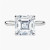 4.35 Carat ASSCHER E VS1 Lab Diamond Engagement Ring