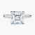 3.12 Carat ASSCHER E VVS2 Lab Diamond Engagement Ring
