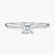 0.84 Carat ASSCHER F VVS2 Lab Diamond Engagement Ring