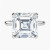 23.95 Carat ASSCHER F VVS1 Lab Diamond Engagement Ring