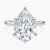 9.74 Carat PEAR D VVS1 Lab Diamond Engagement Ring