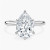3.83 Carat PEAR F VS1 Lab Diamond Engagement Ring