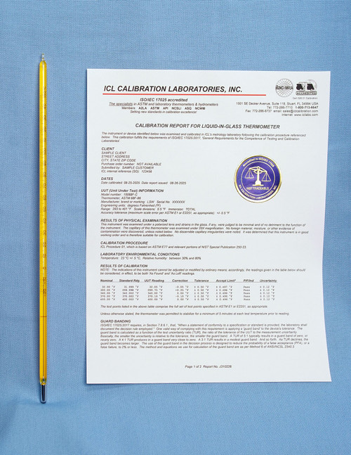 General Purpose Lab Thermometer, -30 to 120 °F, 76mm Immersion
