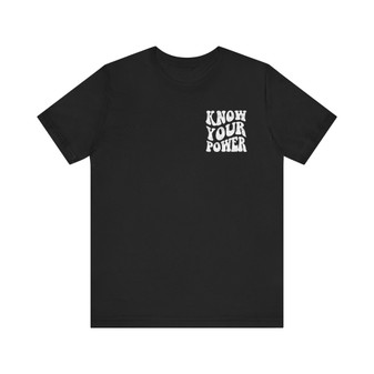 Know Your Rights T-shirt -Back printed