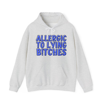 Allergic To Lying Bitches - Hoodie (blue print)