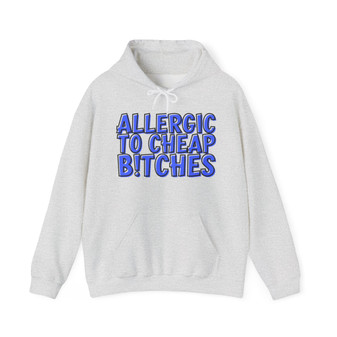 Allergic To Cheap Bitches - Hoodie (blue print)
