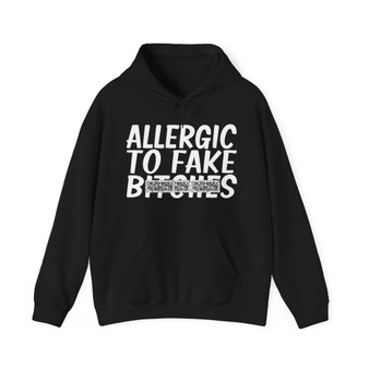 Allergic To Fake Bitches - Hoodie (blurred print)
