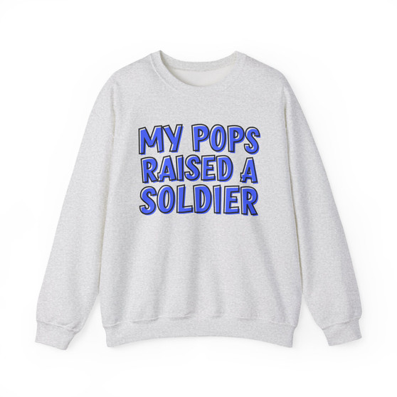 My Pops Raised A Soldier (Blue Print) - Sweatshirt