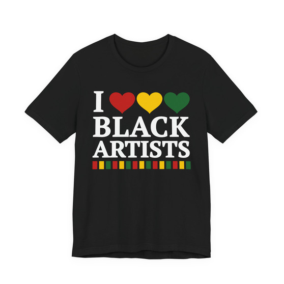 I Love Black Artists - Tee Shirt