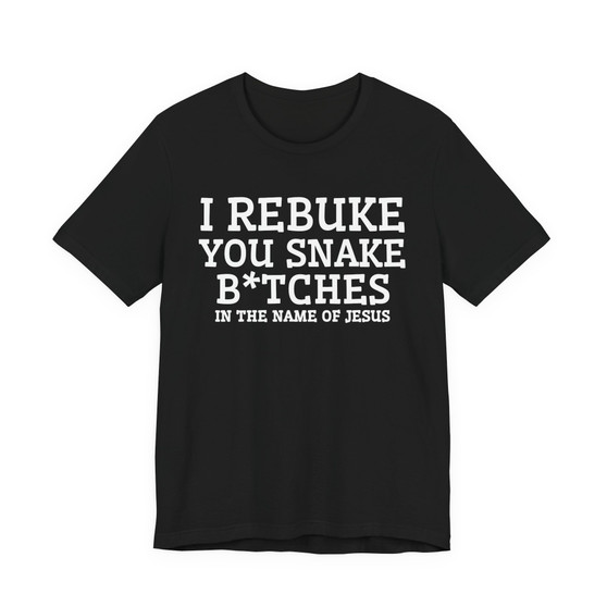 I Rebuke You Snake Bitches In The Name Of Jesus - Tshirt