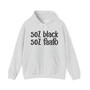 50% Black 50% FAAFO Hoodie