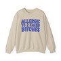 Allergic To 2 Faced Bitches - Sweatshirt (blue print)