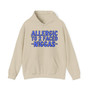 Allergic To 2 Faced  Niggas - Hoodie (blue print)
