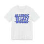 Allergic To Lazy Niggas - T-shirt (blue print)