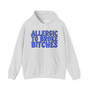 Allergic To Broke Bitches - Hoodie (blue print)