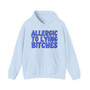 Allergic To Lying Bitches - Hoodie (blue print)